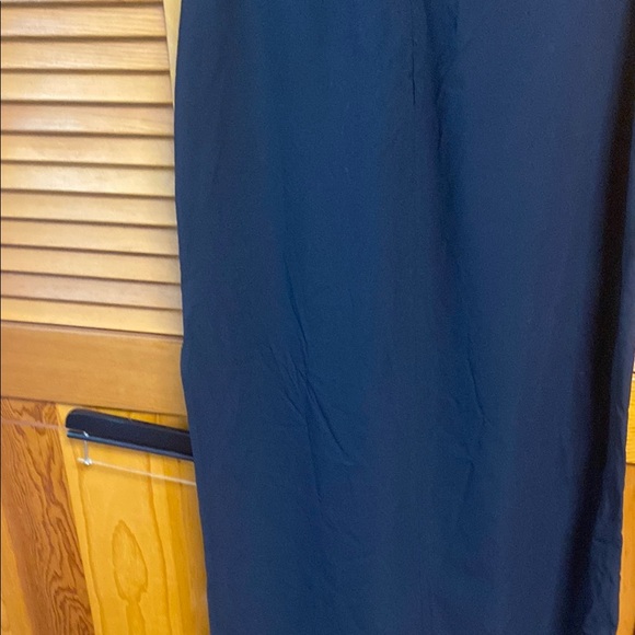 Zara Black Sleeveless Maxi Dress zipper on back side shoulder pads available - Picture 4 of 6